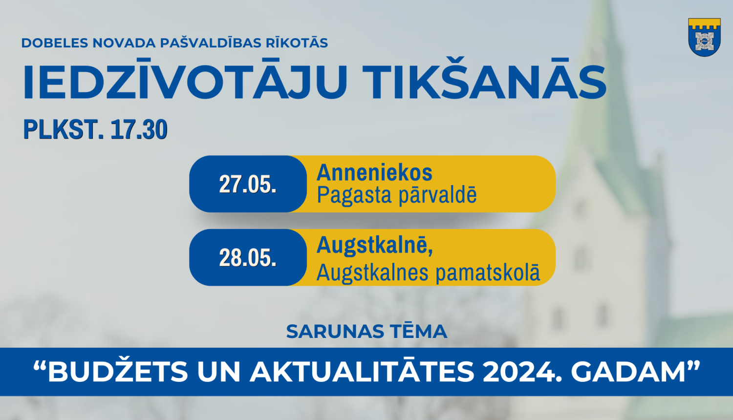 Iedzīvotāju tikšanās Dobeles novadā