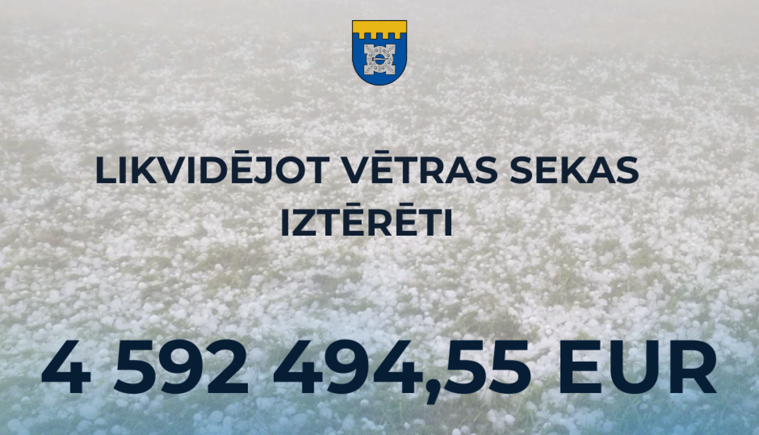 likvidējot vētras sekas