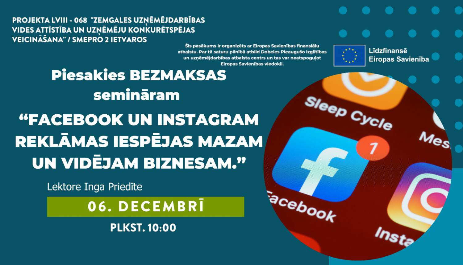 Bezmaksas seminārs 06.12.23. PIUAC