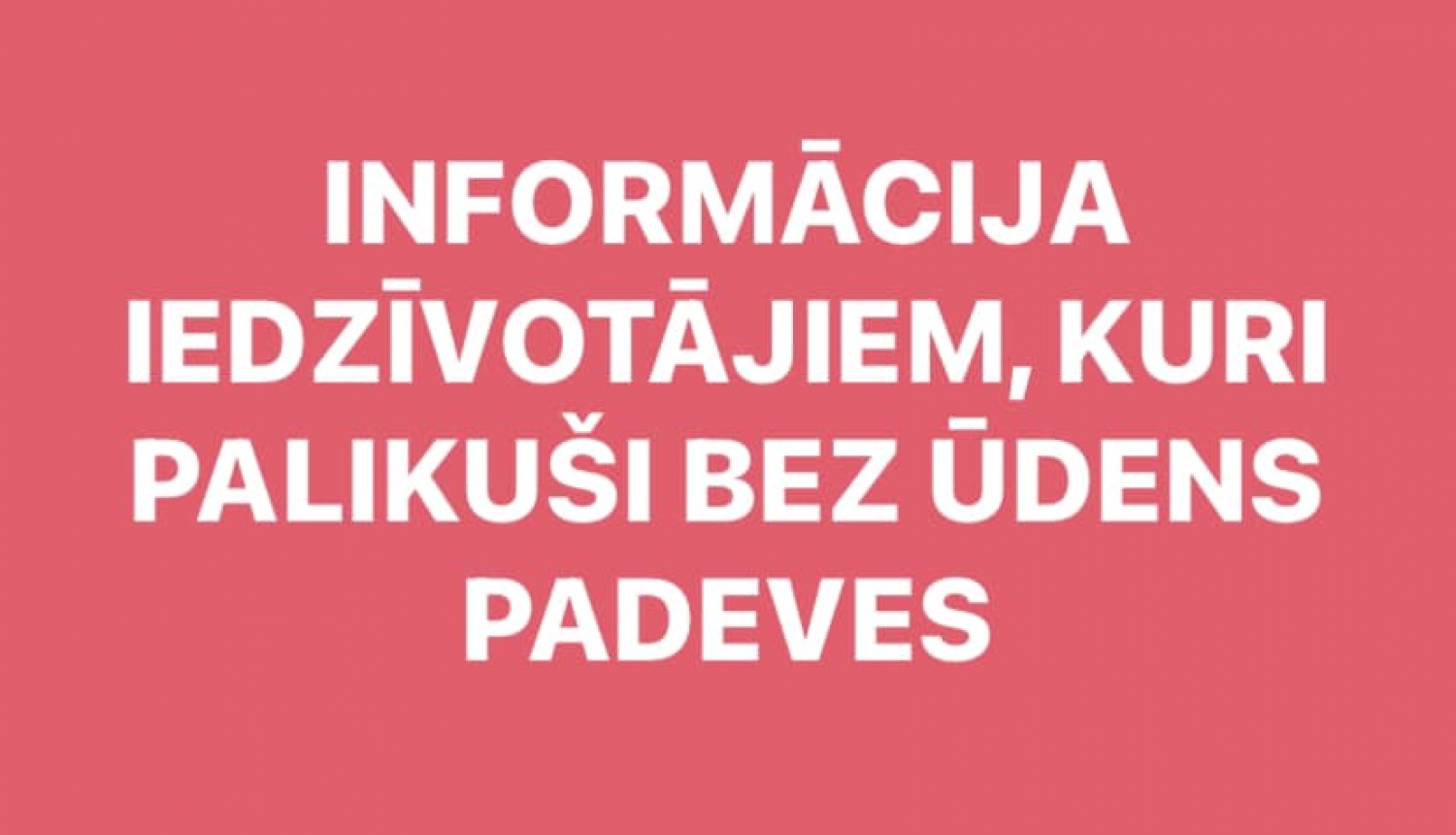 Informācija iedzīvotājiem 
