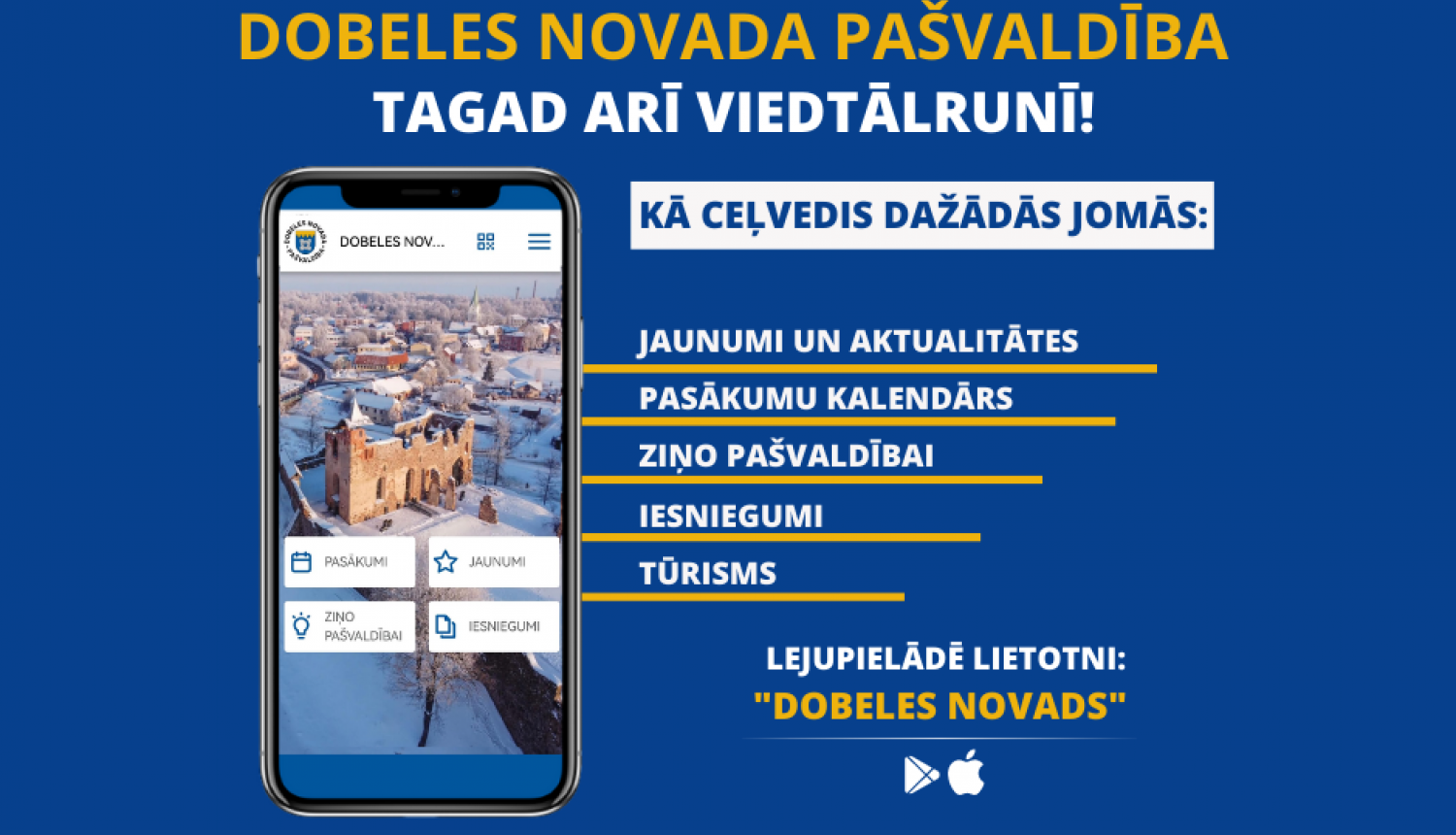 mobilā lietotne Dobeles novads