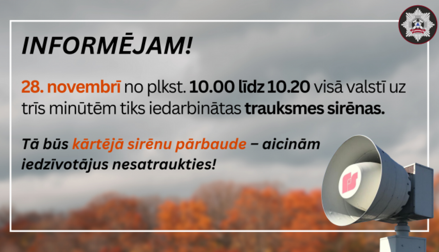 Informējam