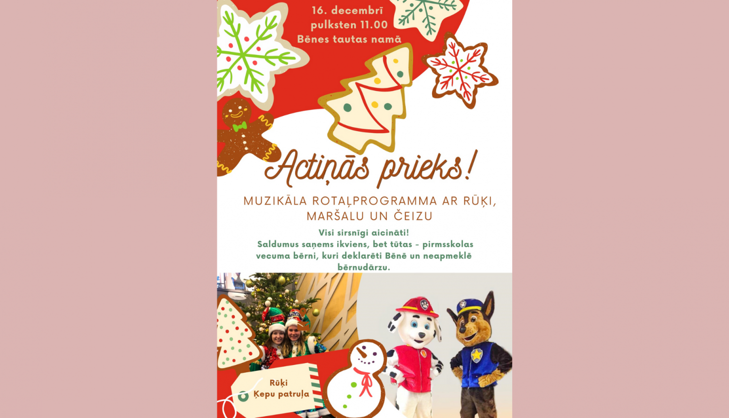 Actiņās prieks